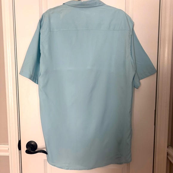 Columbia Utilizer II Men's Light Aqua Blue Short Sleeve Shirt NWT - Picture 2 of 8
